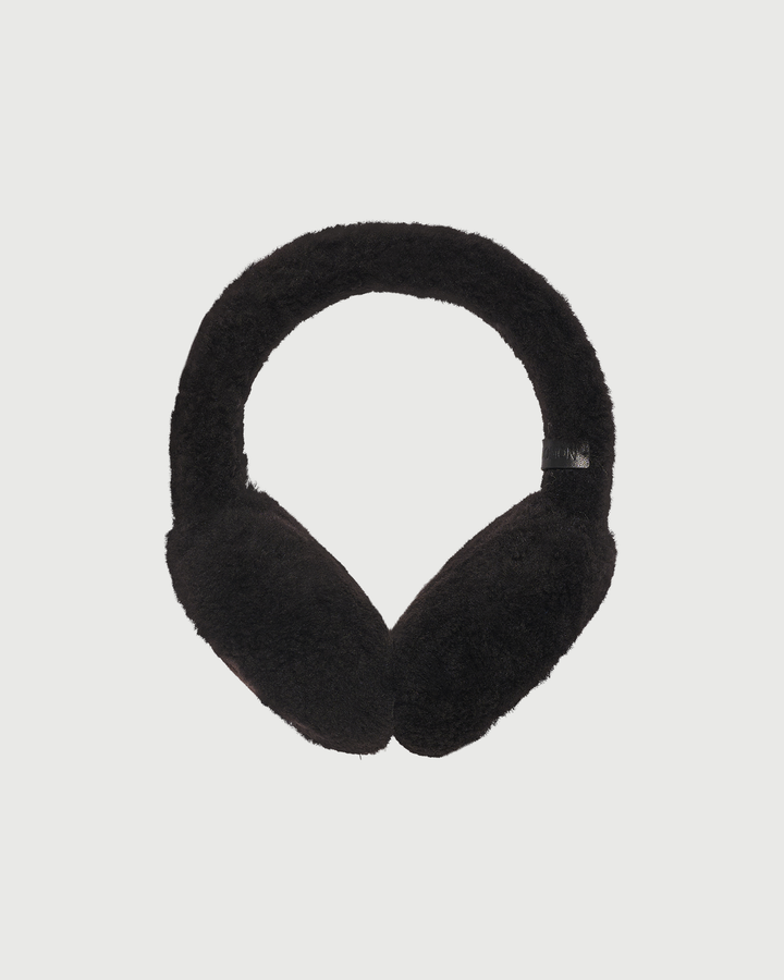Curly Merino lambskin shearling earmuffs - Yves Salomon - New Fall Winter Collection