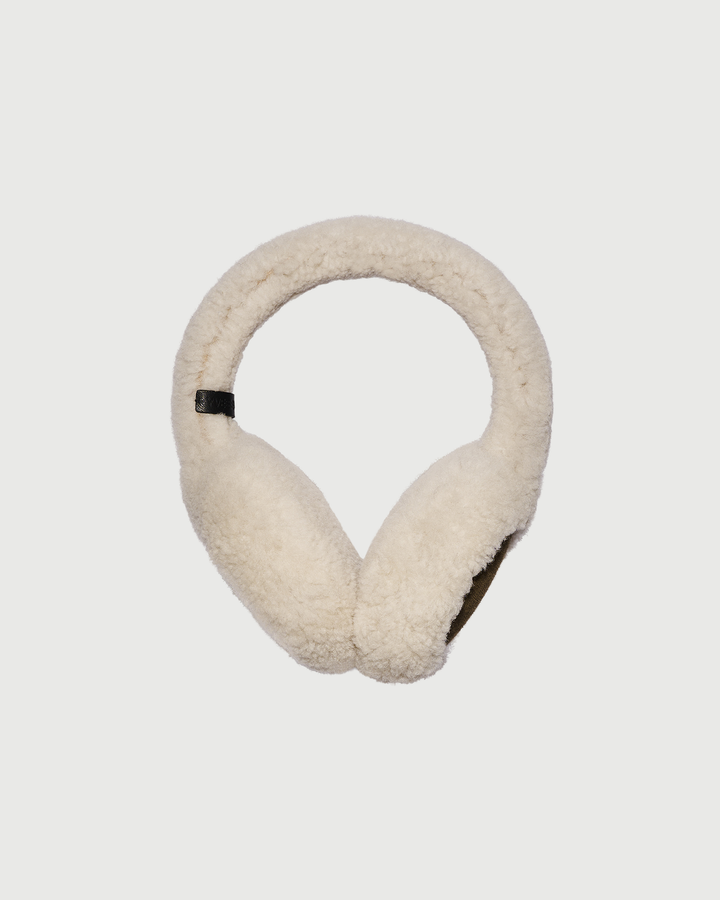 Curly Merino lambskin shearling earmuffs - Yves Salomon - New Fall Winter Collection