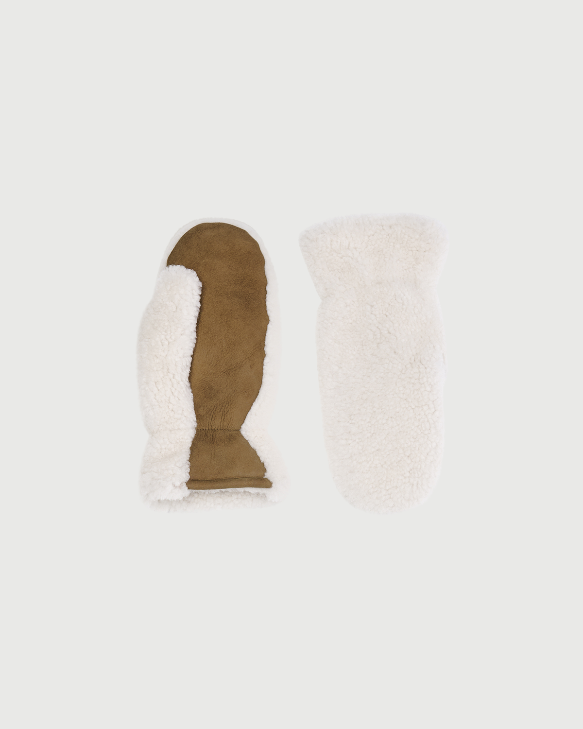 Curly Merino lambskin mittens - Yves Salomon - New Fall Winter Collection