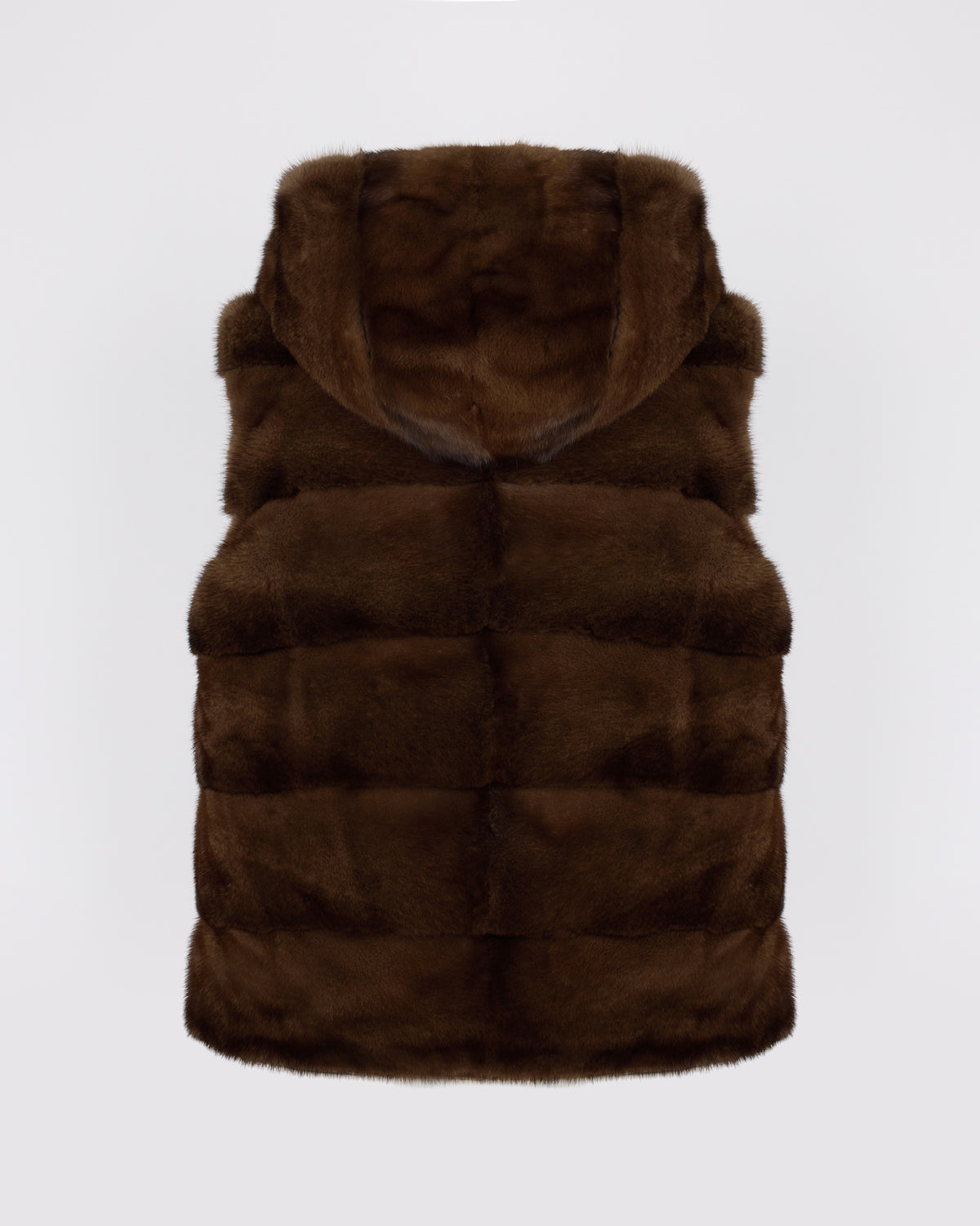 Reversible flannel and mink fur sleeveless gilet - Yves Salomon - New Fall/Winter Collection