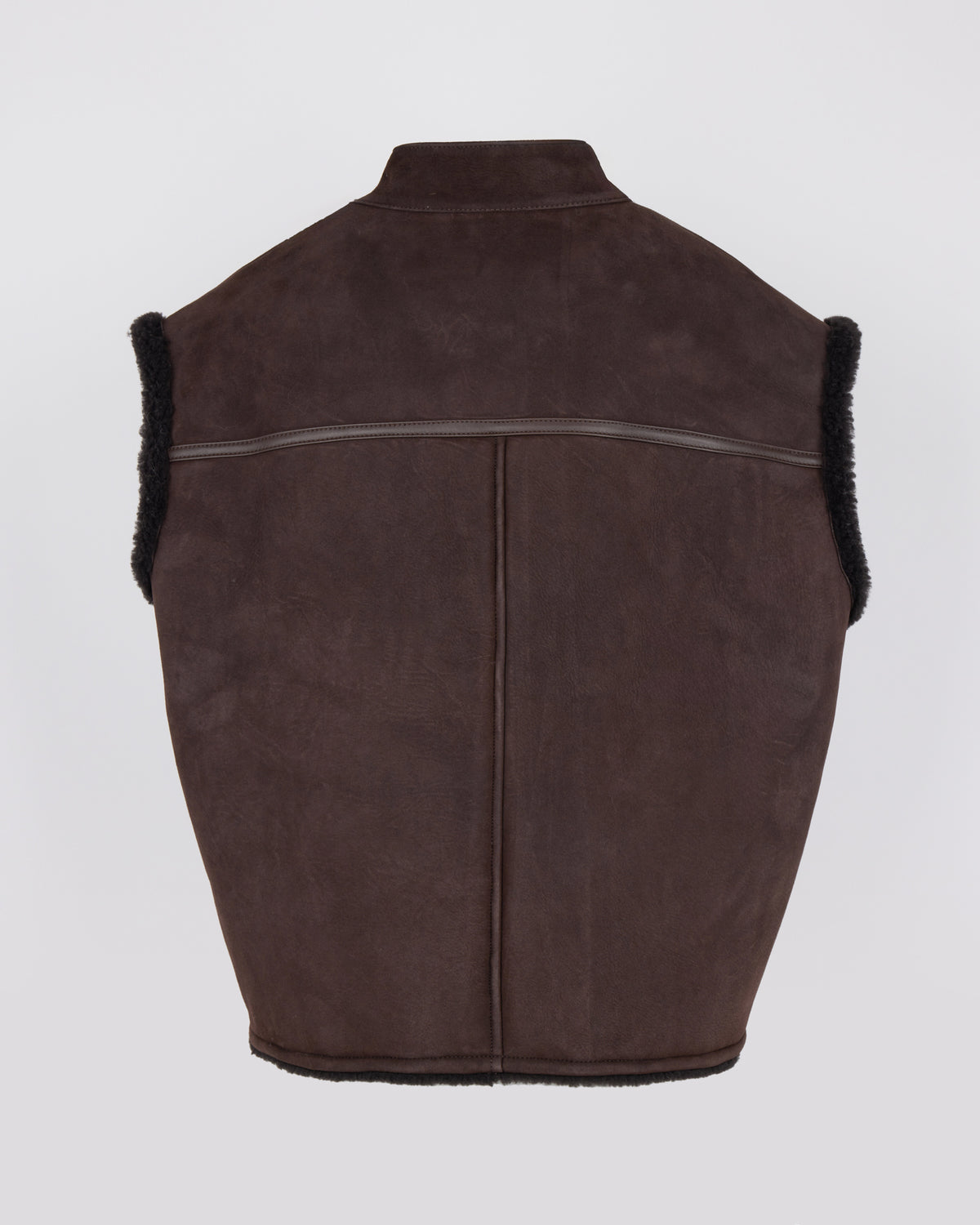 Curly Merino lambskin sleeveless gilet - Yves Salomon - New Fall/Winter Collection