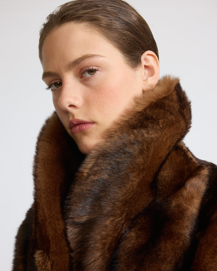 Sleeveless gilet in Toscana lambskin - Yves Salomon - New Fall/Winter Collection