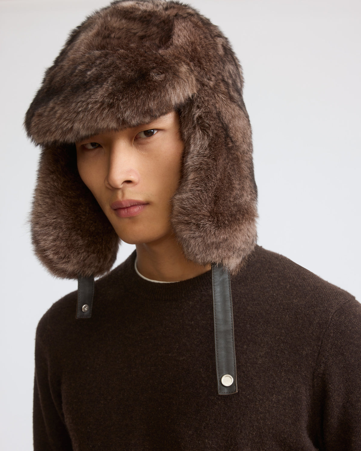 Toscana lambskin fur-effect shearling trapper hat - Yves Salomon - New Fall/Winter Collection