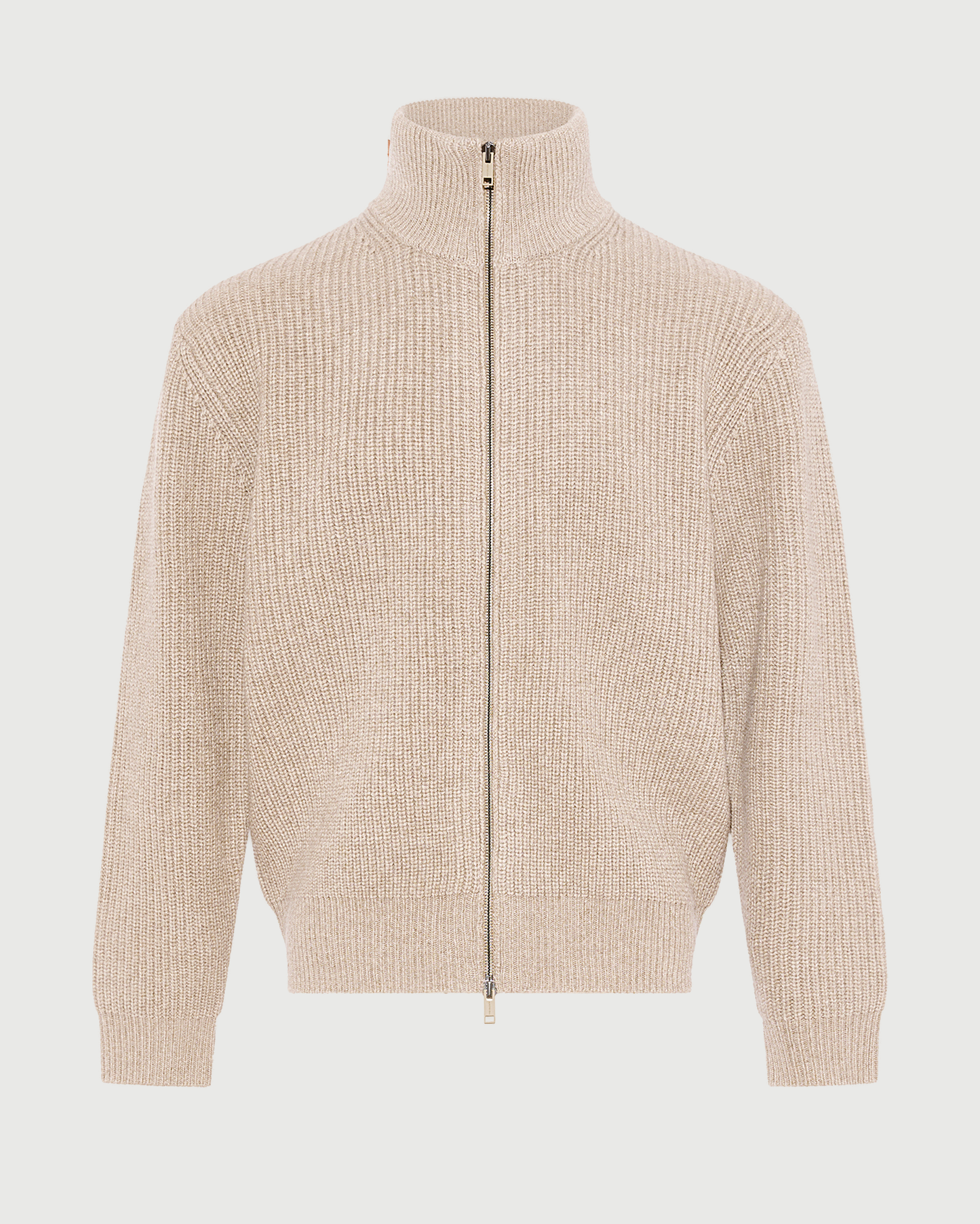 Wool and cashmere knit zip sweater - Yves Salomon - New Fall Winter Collection