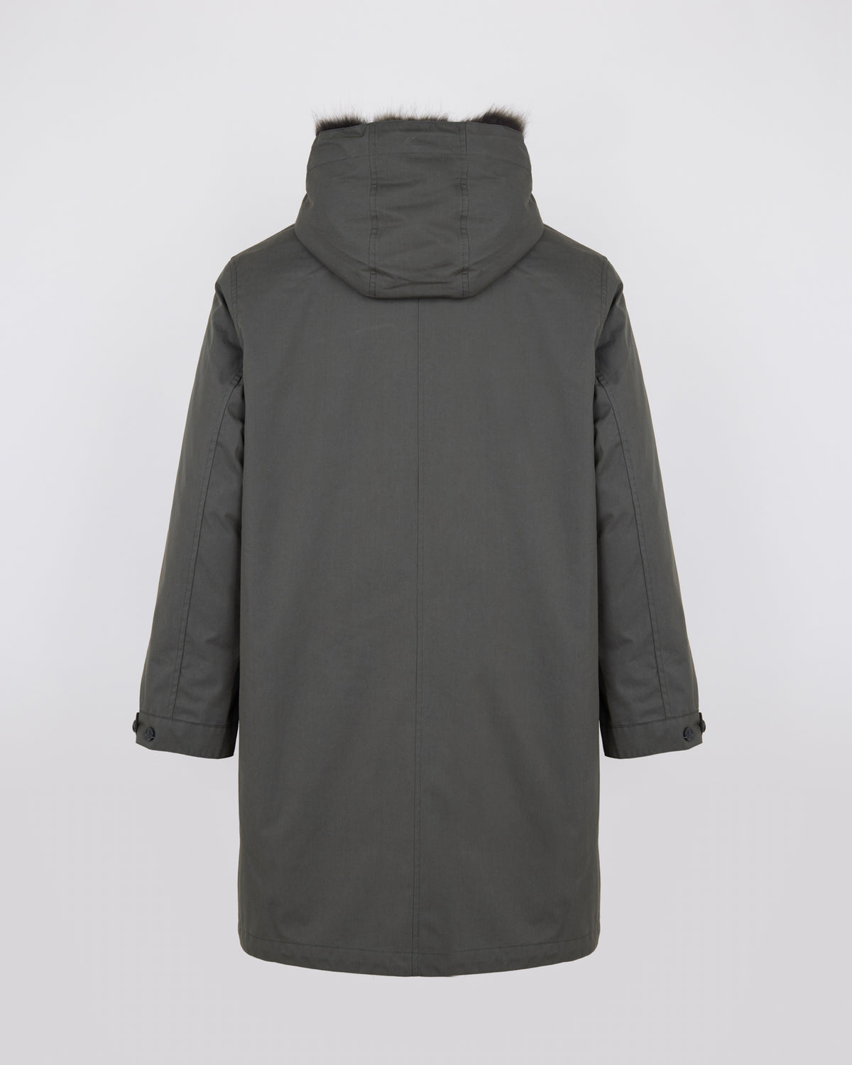 Long parka in blended cotton with fox and rabbit fur lining - Yves Salomon - New Fall/Winter Collection