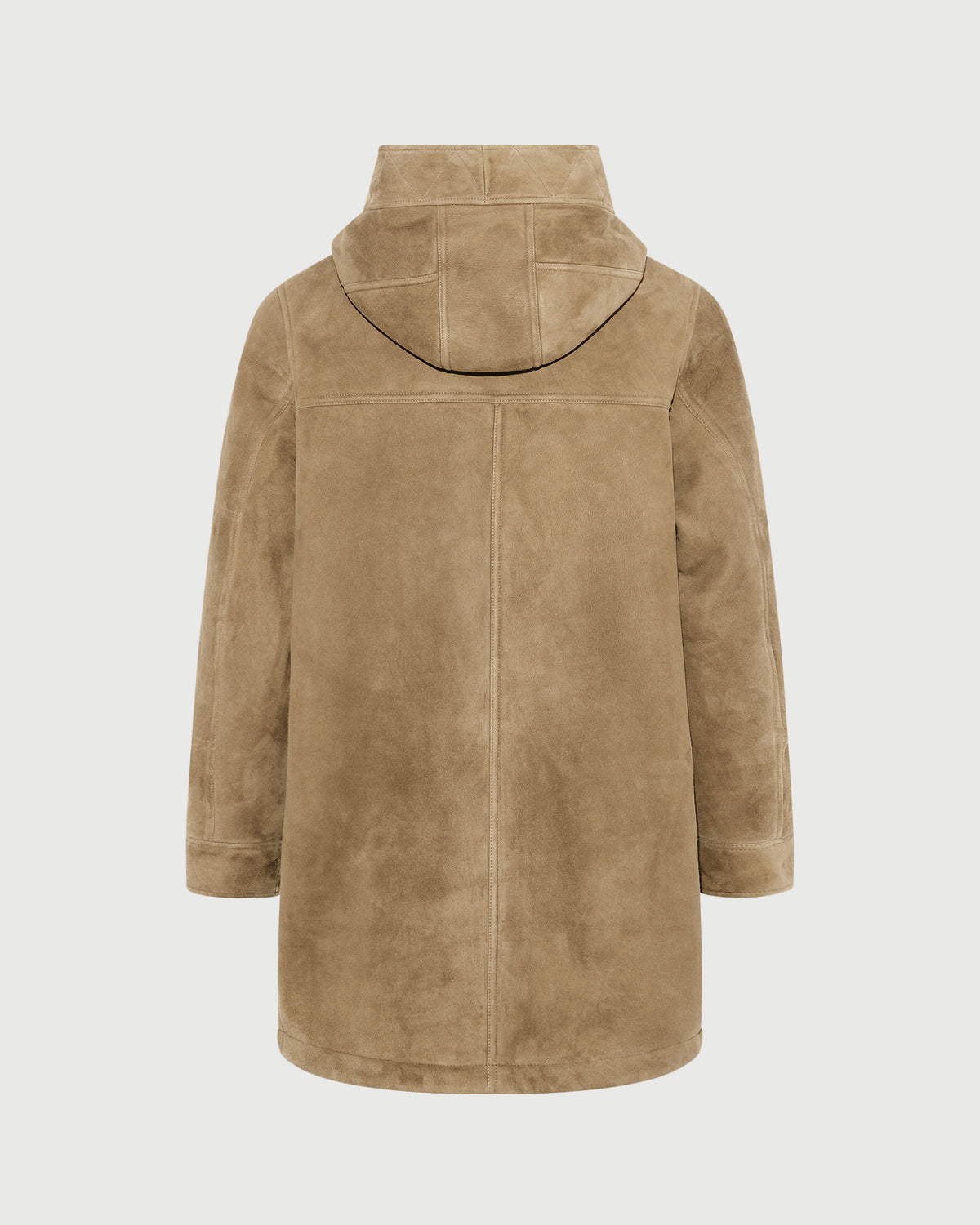 Suede lambskin shearling parka with curly wool - Yves Salomon - New Fall/Winter Collection