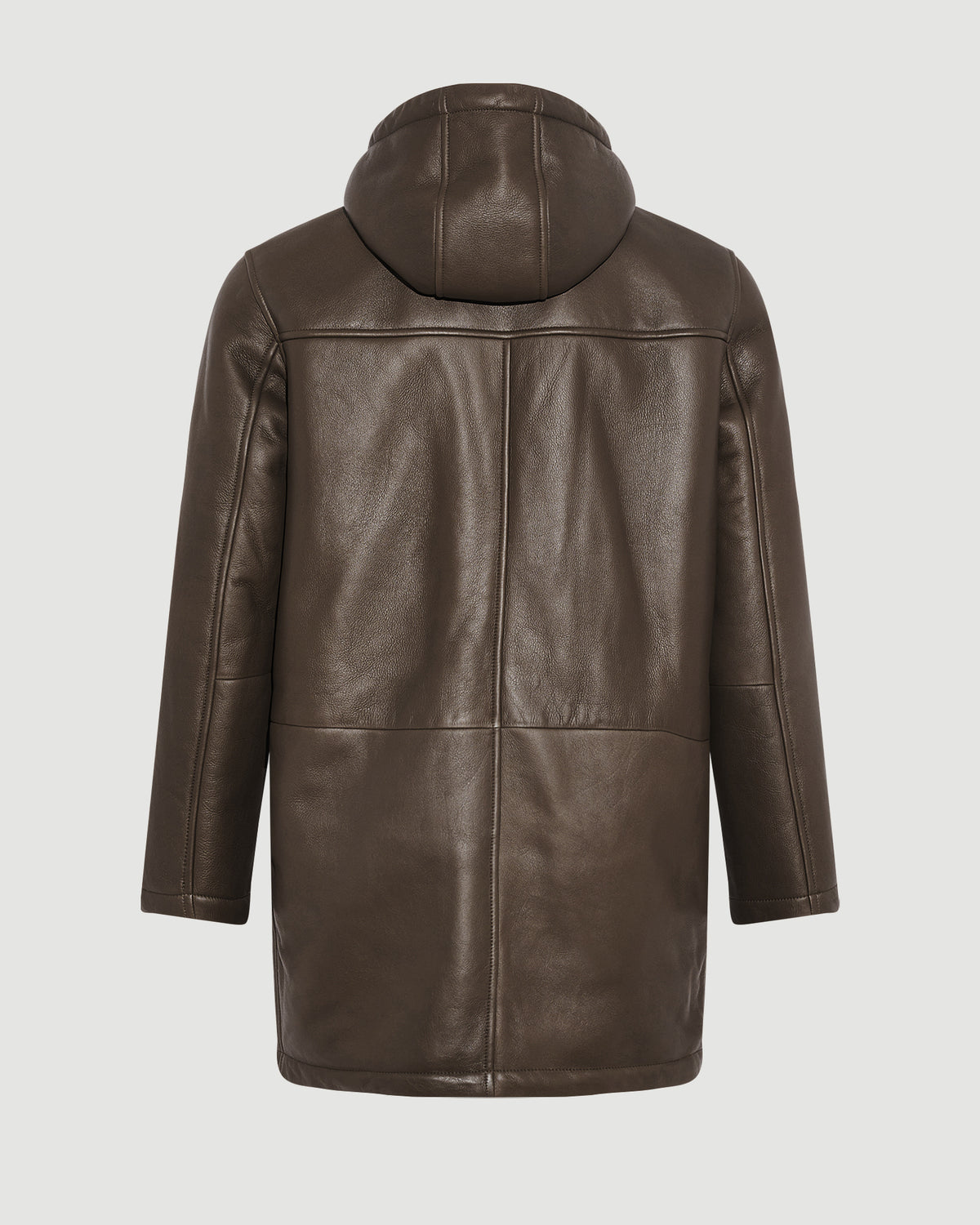 Silky straight lambskin wool shearling hooded coat - Yves Salomon - New Fall/Winter Collection