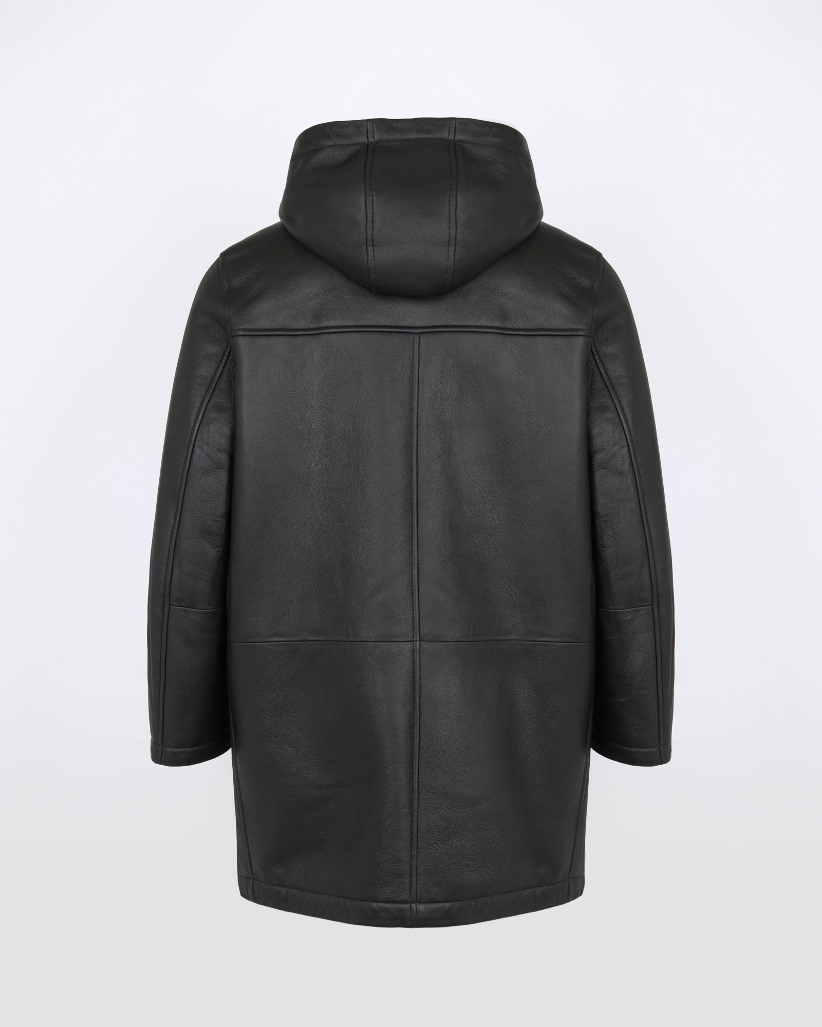 Silky straight lambskin wool shearling hooded coat - Yves Salomon - New Fall/Winter Collection