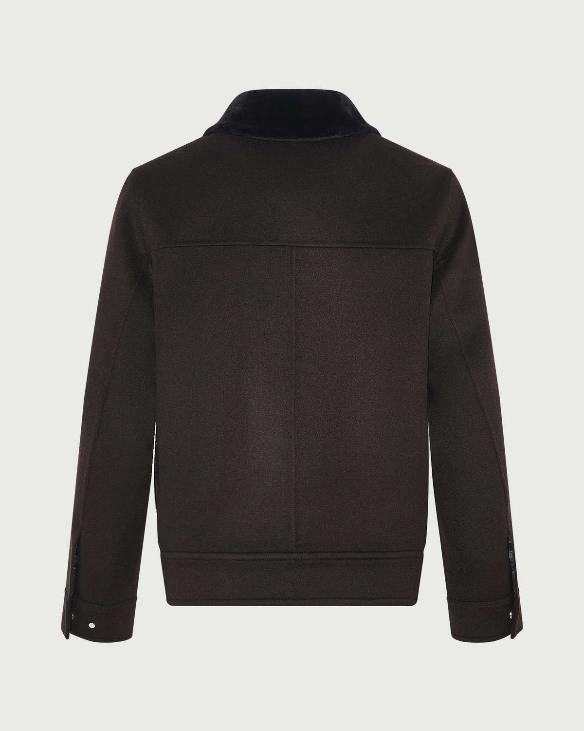 Double-sided cashmere jacket with shaved mink fur trim - Yves Salomon - New Fall Winter Collection