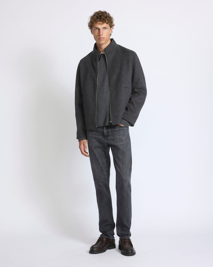 Double-sided cashmere jacket with plucked mink fur trim - Yves Salomon - New Fall/Winter Collection