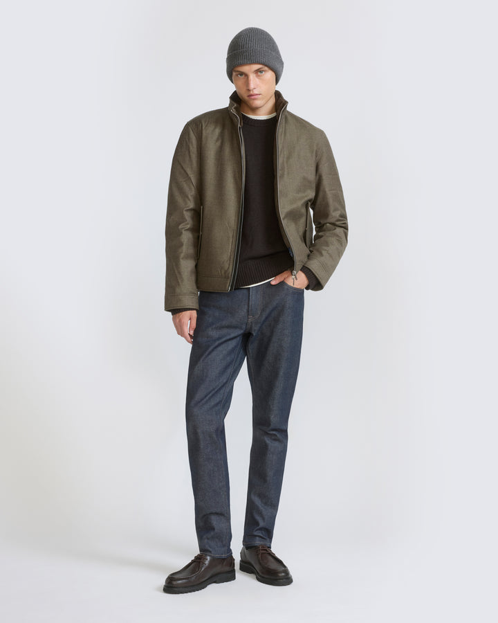 Down jacket in Loro Piana waterproof fabric with plucked mink fur trim - Yves Salomon - New Fall/Winter Collection
