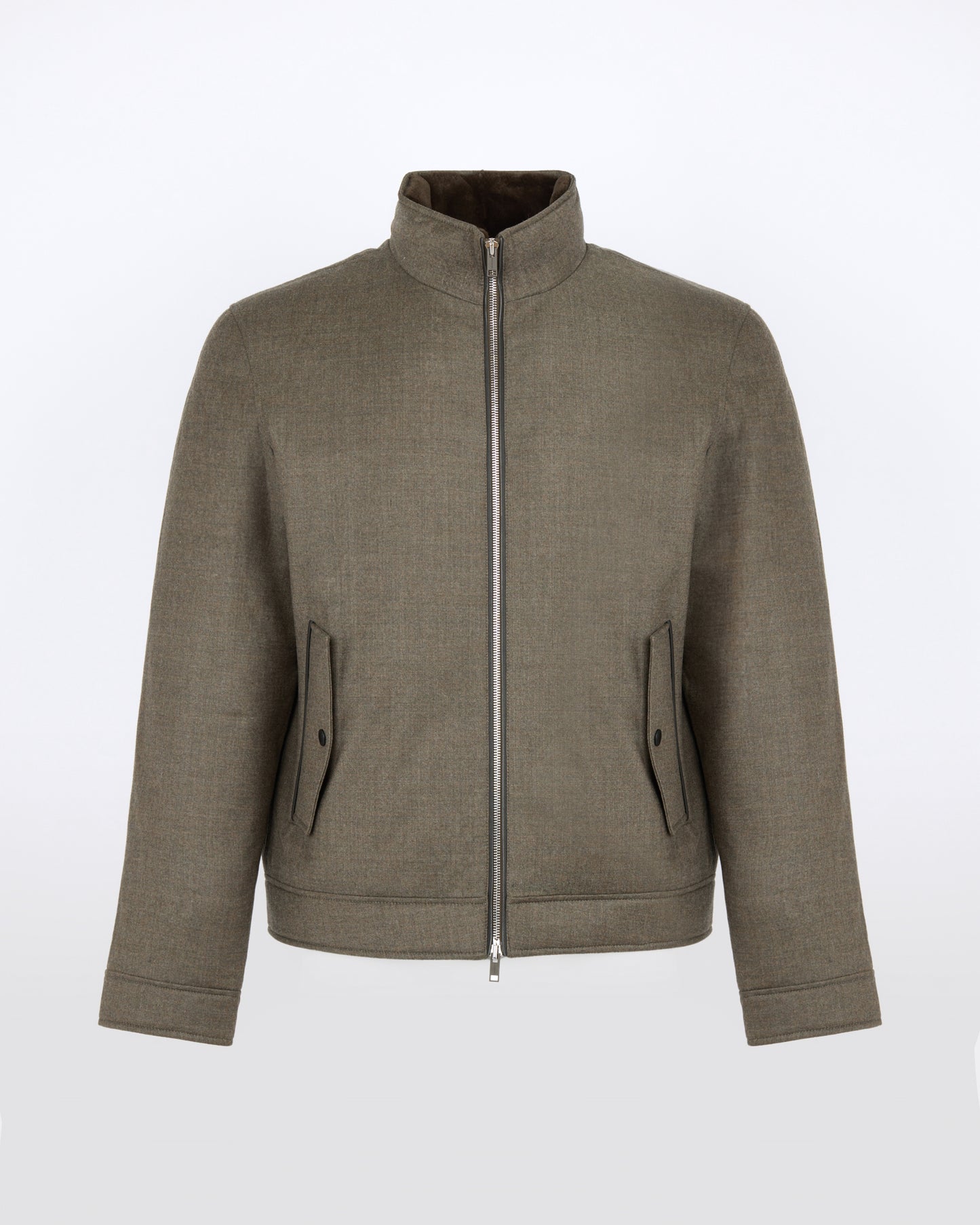 Down jacket in Loro Piana waterproof fabric with plucked mink fur trim - Yves Salomon - New Fall/Winter Collection