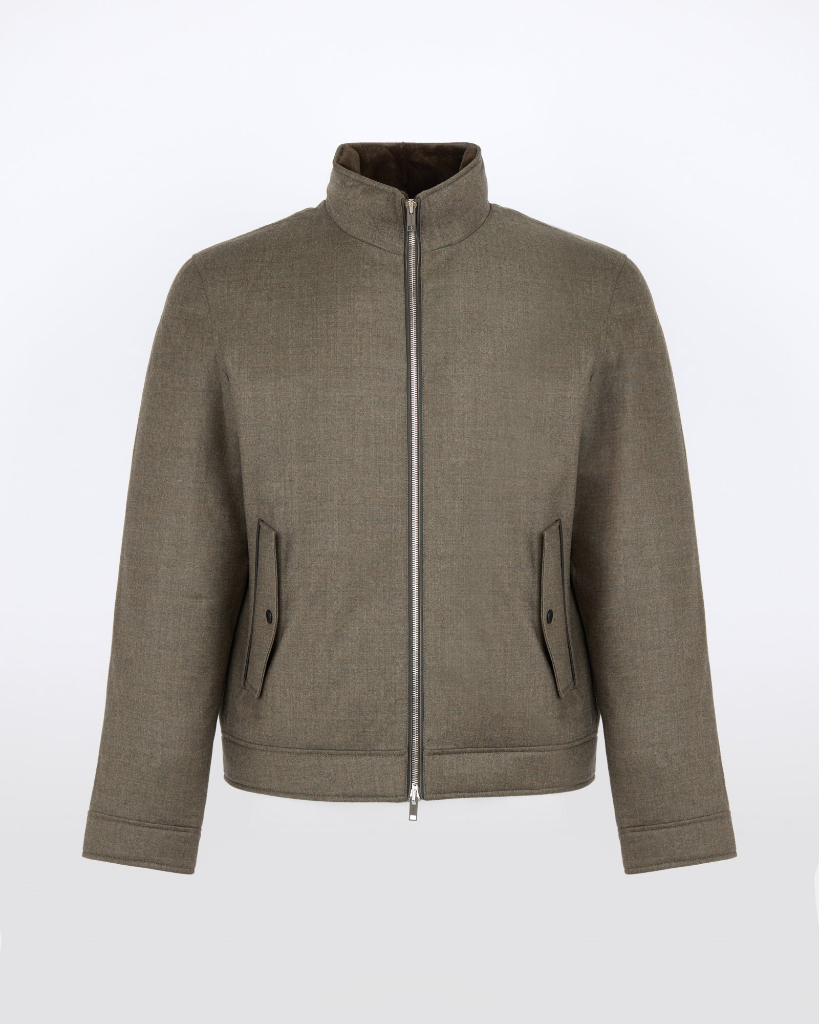 Down jacket in Loro Piana waterproof fabric with plucked mink fur trim - Yves Salomon - New Fall/Winter Collection
