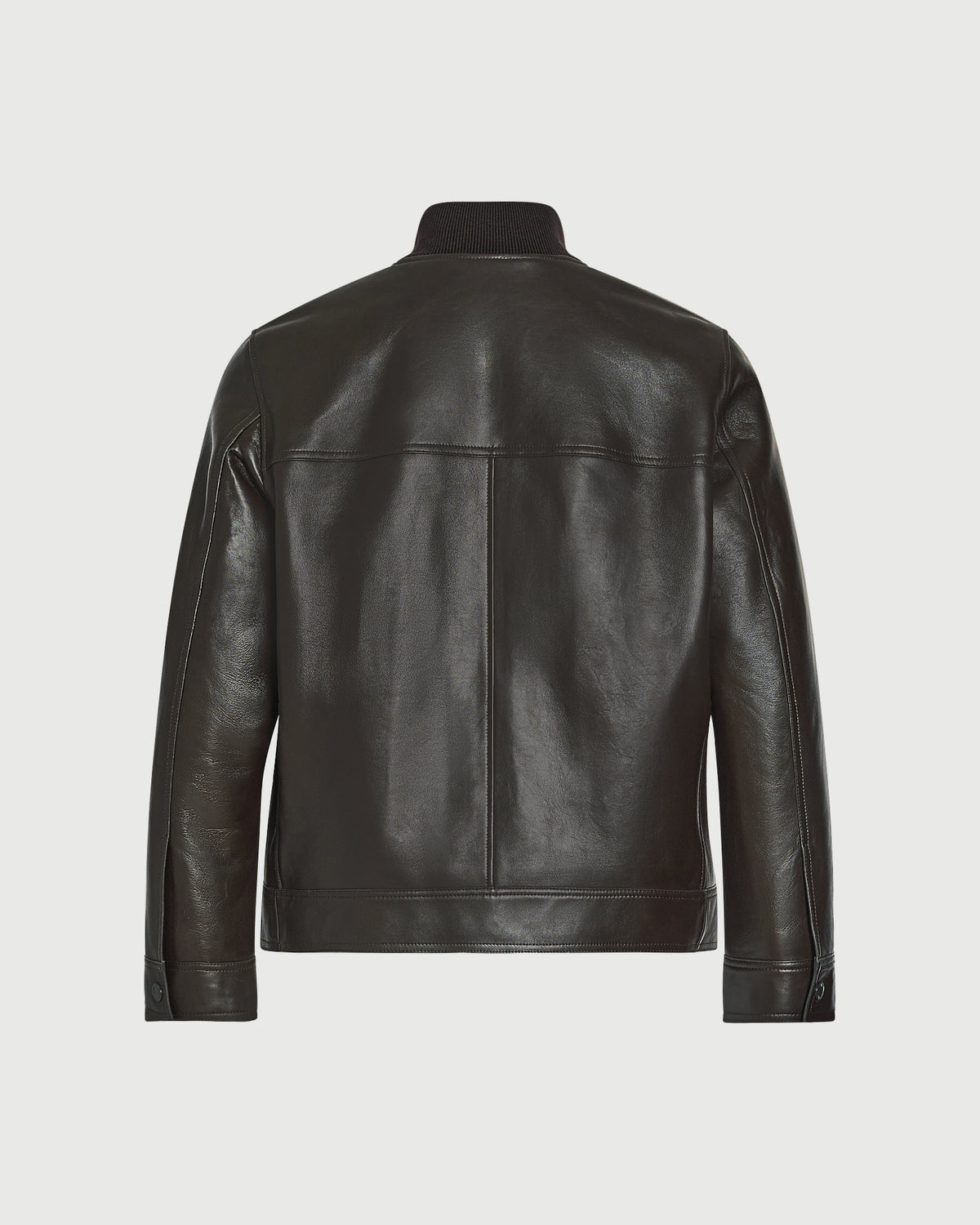 Lambskin leather jacket with knit collar - Yves Salomon - New Fall/Winter Collection
