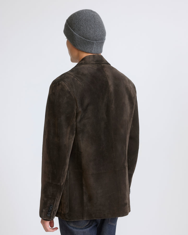 Suede calfskin leather blazer - Yves Salomon - New Fall/Winter Collection