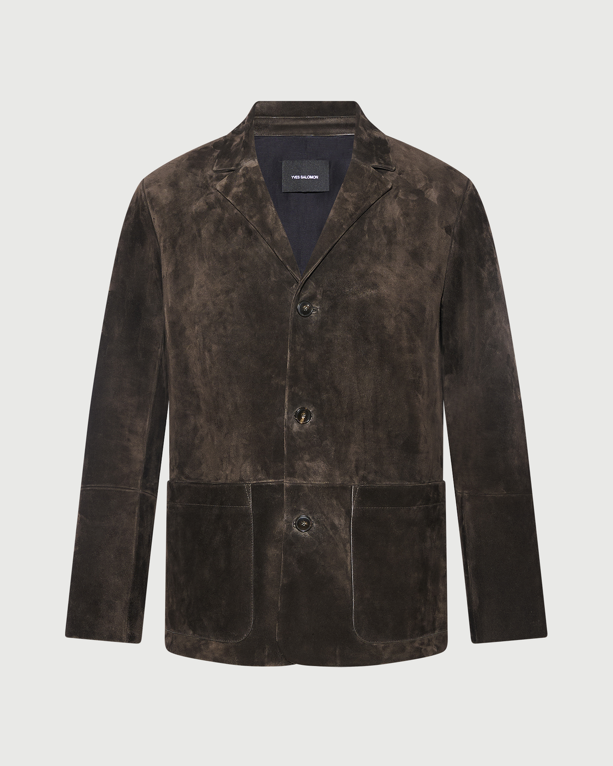 Suede calfskin leather blazer - Yves Salomon - New Fall Winter Collection