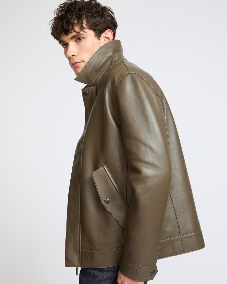 Fitted lambskin leather jacket - Yves Salomon - New Fall Winter Collection
