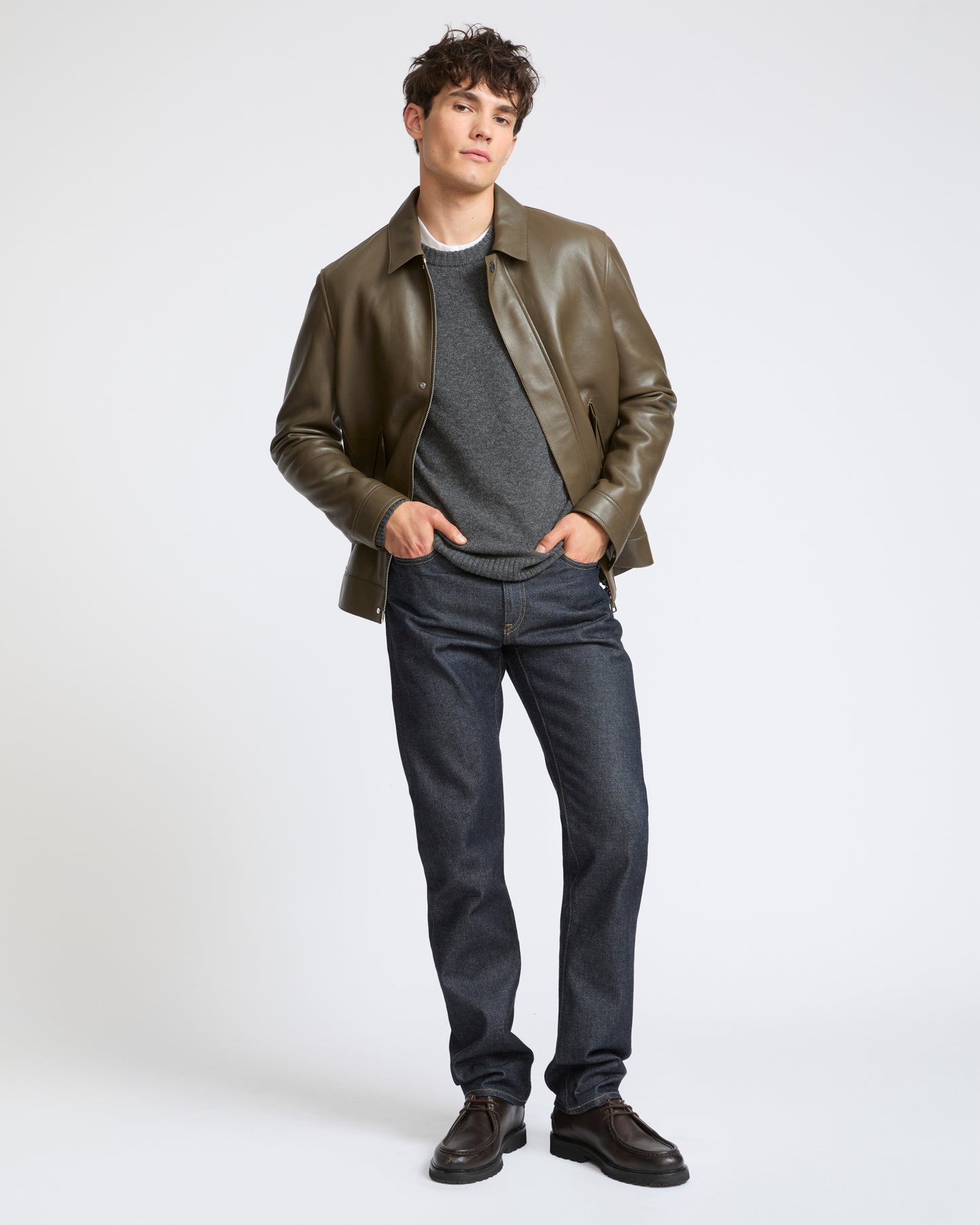 Fitted lambskin leather jacket - Yves Salomon - New Fall Winter Collection