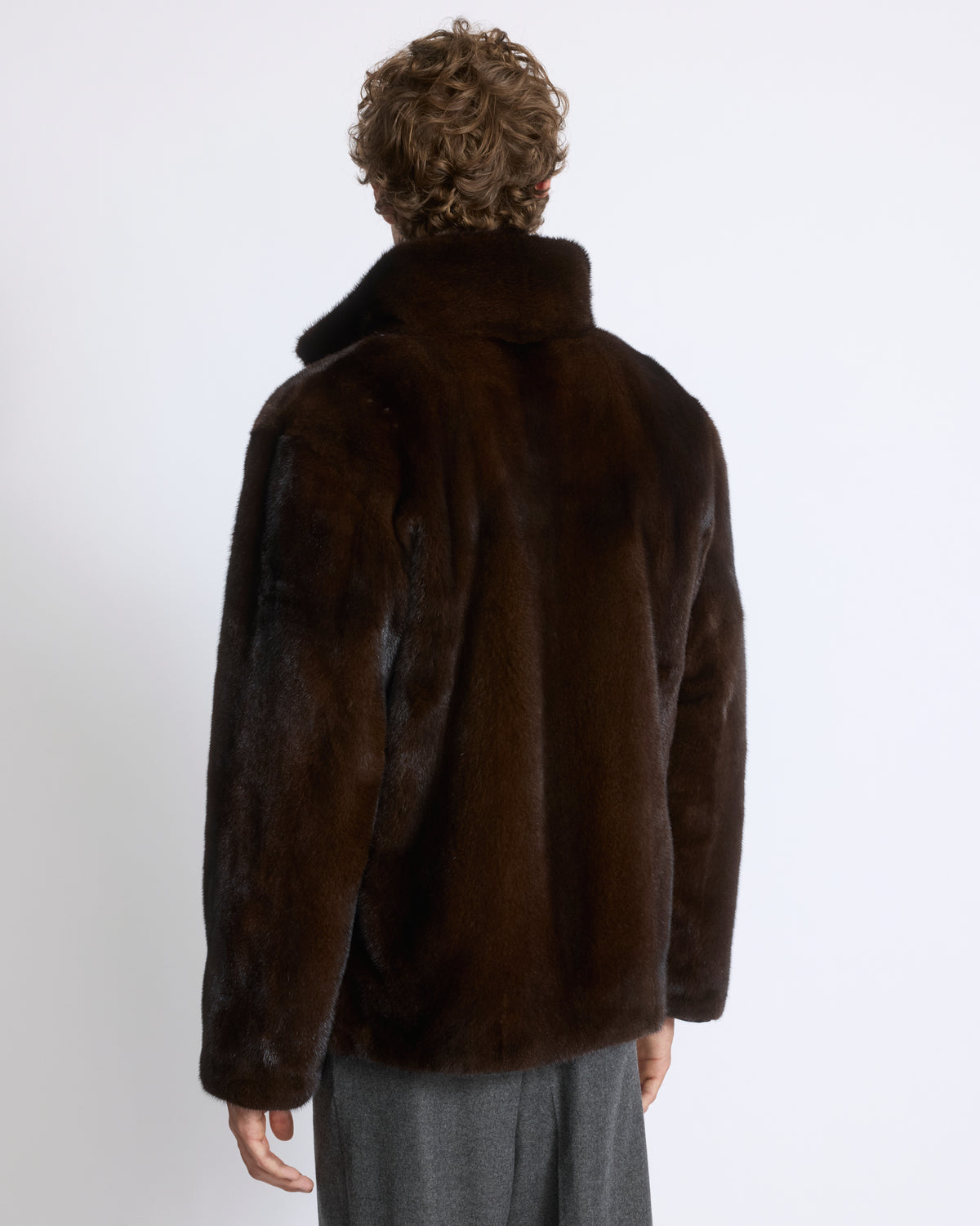 Reversible long-haired mink fur and technical fabric jacket - Yves Salomon - New Fall/Winter Collection