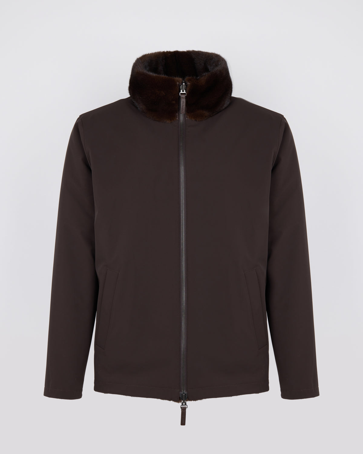Reversible long-haired mink fur and technical fabric jacket - Yves Salomon - New Fall/Winter Collection