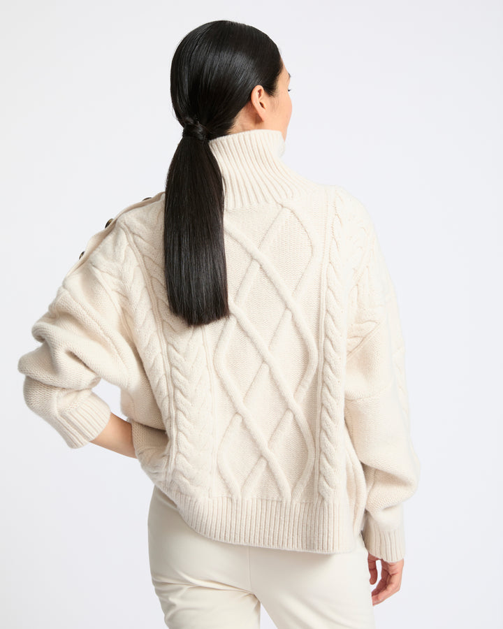 Wool-cashmere cable-knit sweater - Yves Salomon - New Fall Winter Collection