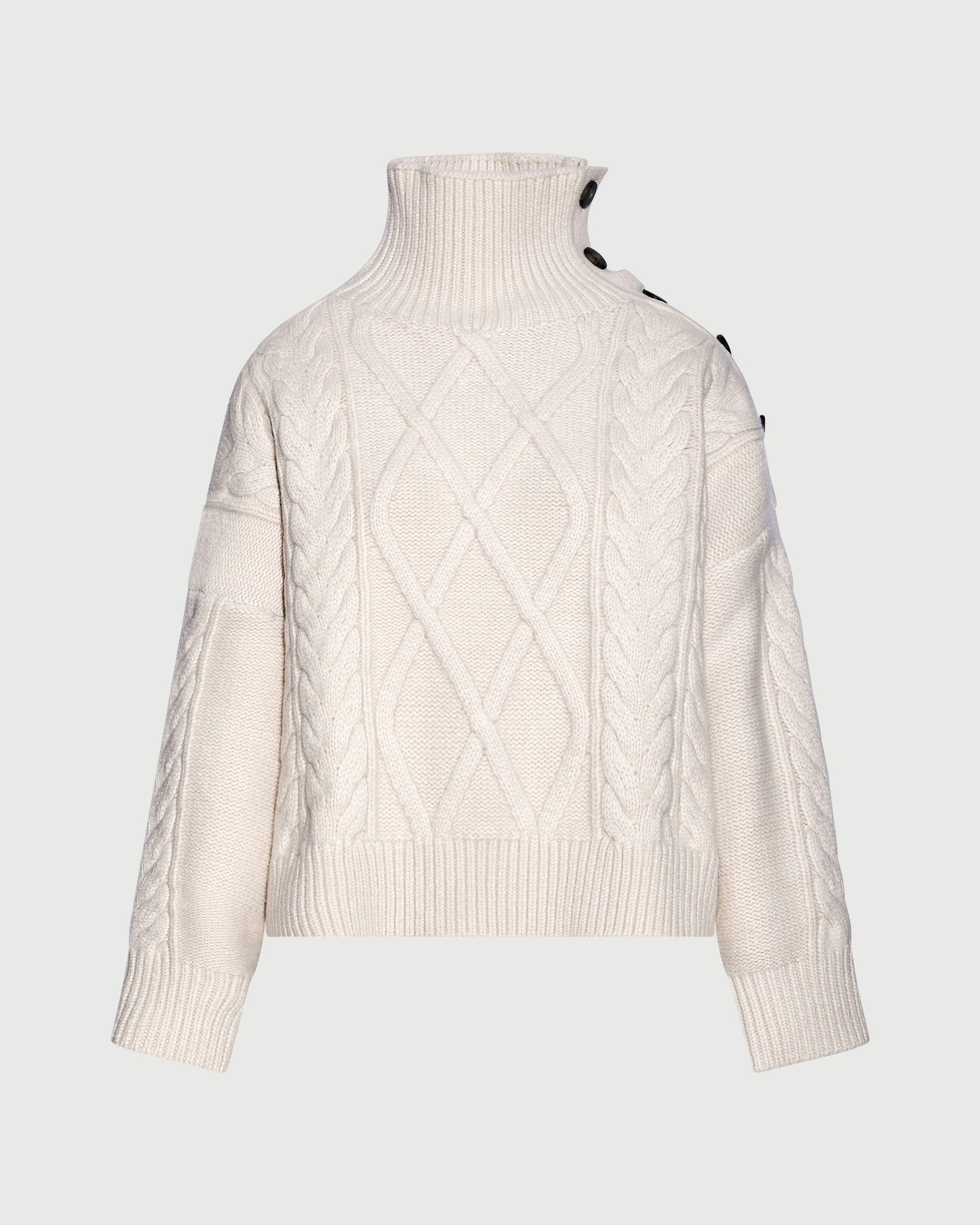 Wool-cashmere cable-knit sweater - Yves Salomon - New Fall Winter Collection