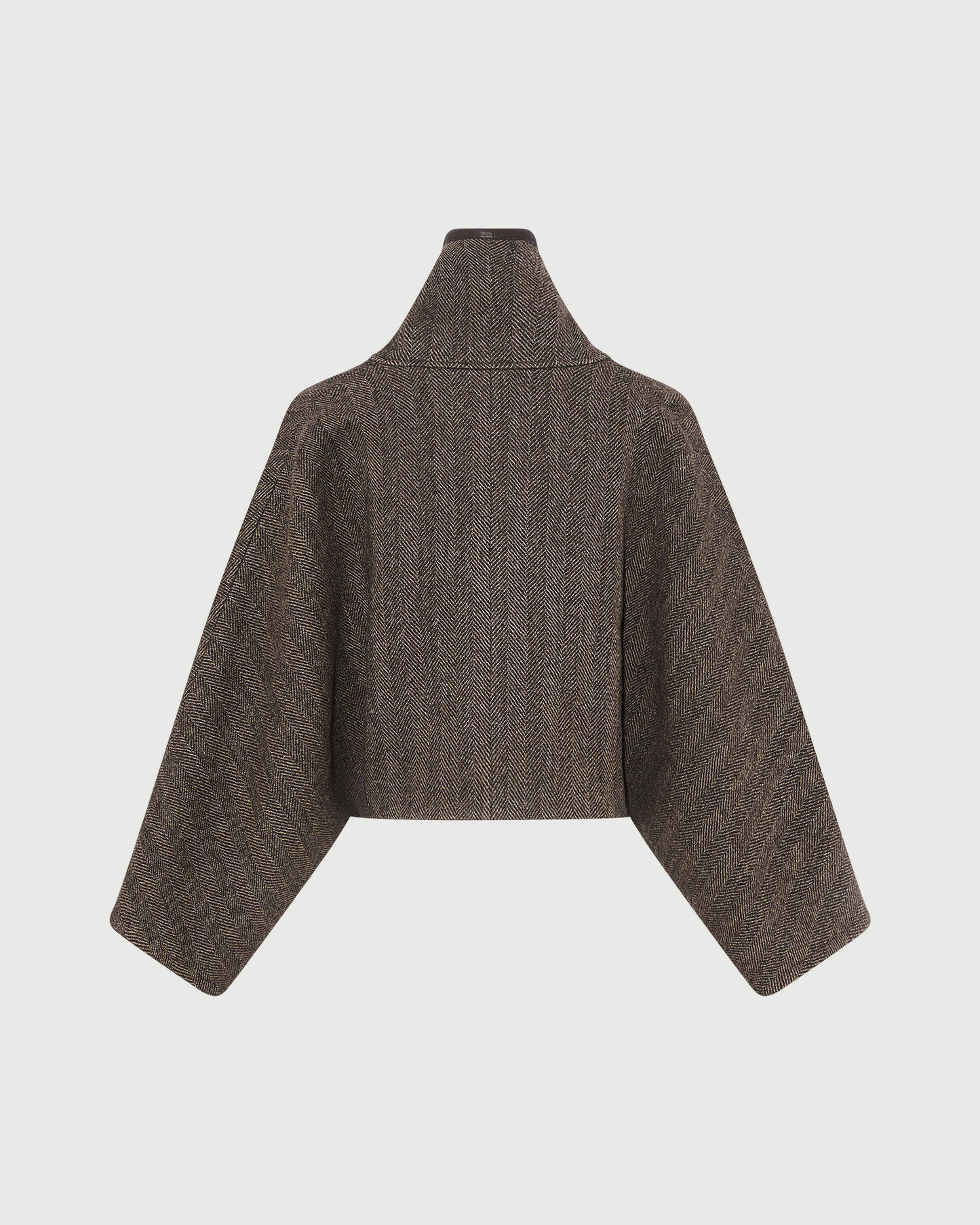 Herringbone double-sided wool cape - Yves Salomon - New Fall Winter Collection