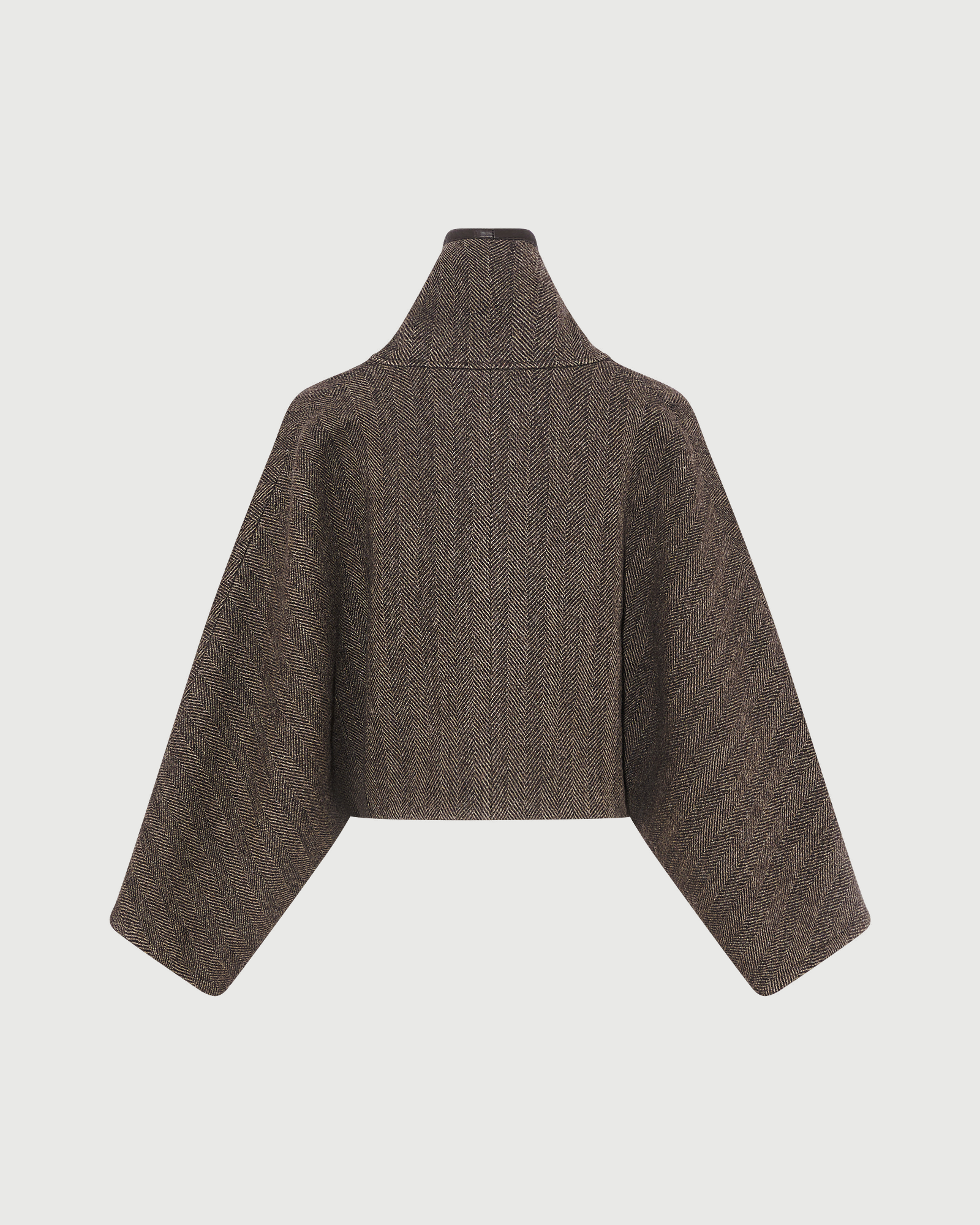 Herringbone double-sided wool cape - Yves Salomon - New Fall Winter Collection