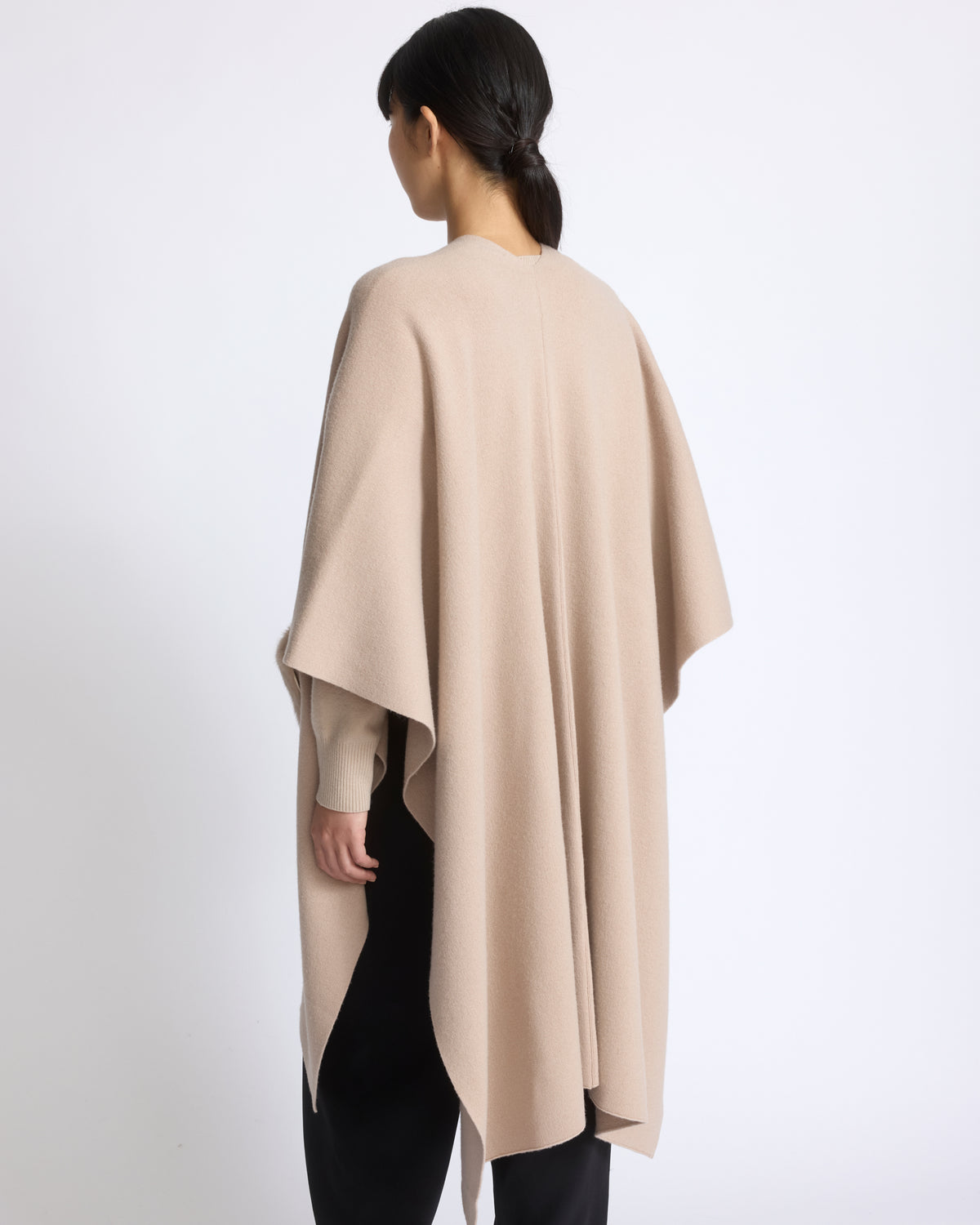 Merino knit poncho with mink fur - Yves Salomon - New Fall/Winter Collection