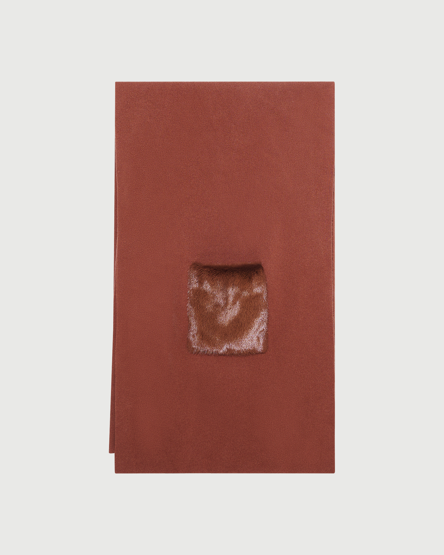 Merino knit poncho with mink fur - Yves Salomon - New Fall Winter Collection