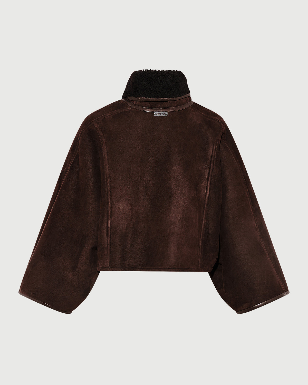 Short lambskin shearling cape - Yves Salomon - New Fall/Winter Collection
