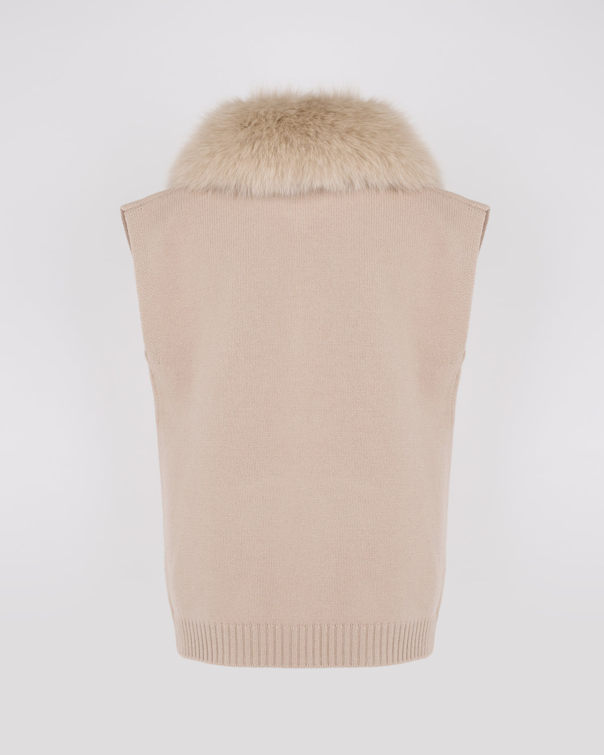 Merino knit and fox fur jacket - Yves Salomon - New Fall/Winter Collection