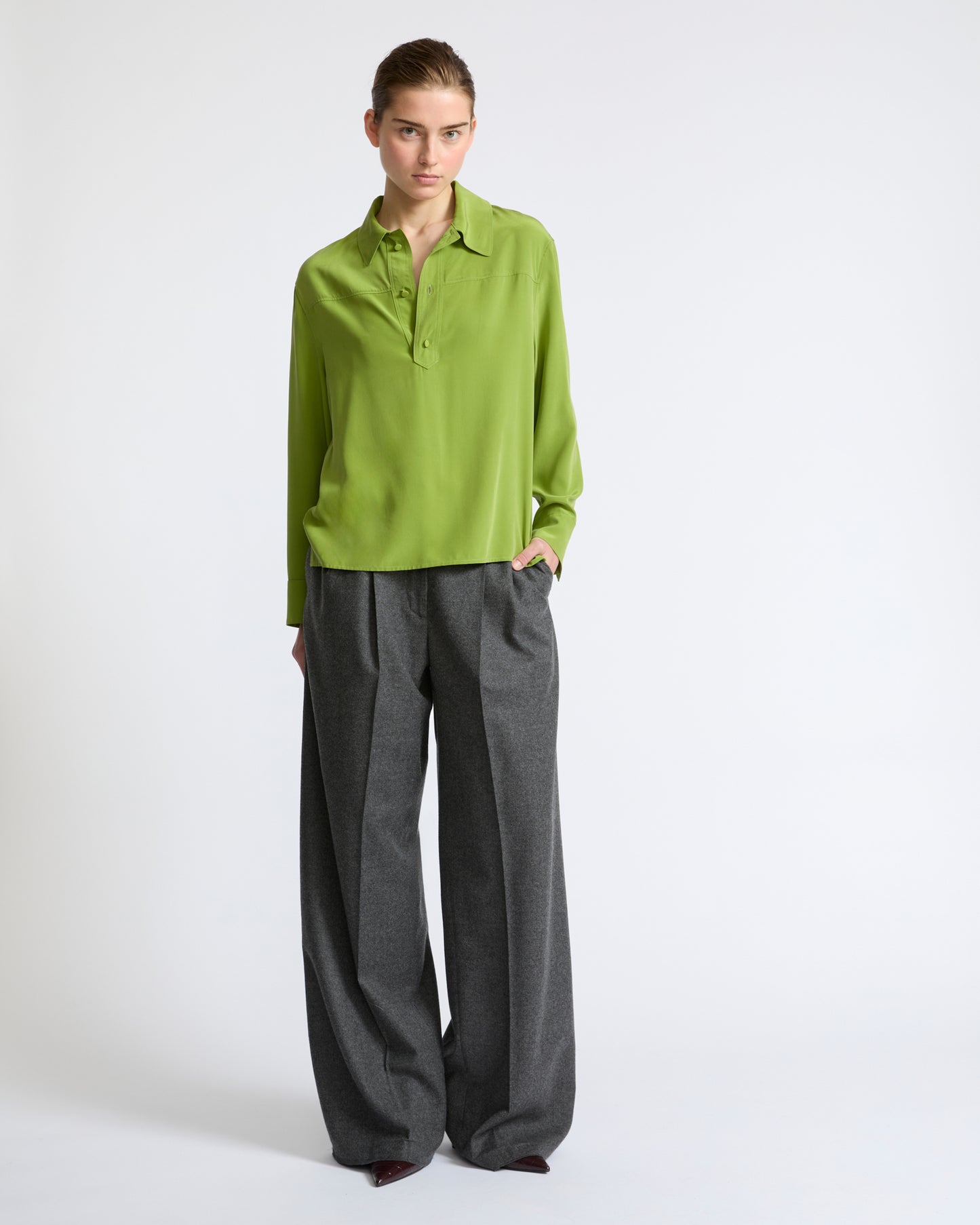Light silk crepe blouse - Yves Salomon - New Fall Winter Collection