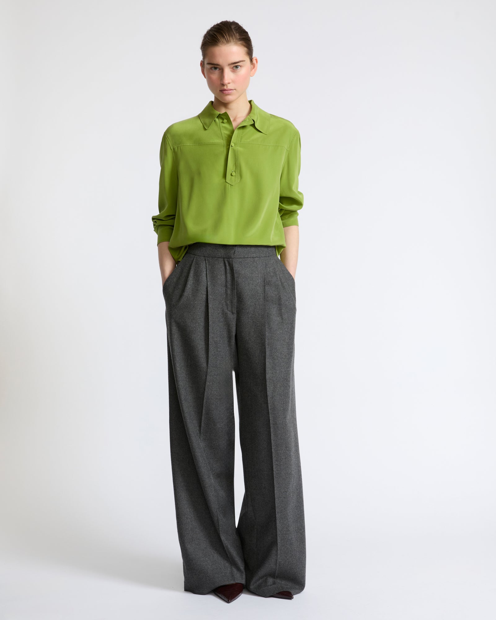 Light silk crepe blouse - Yves Salomon - New Fall Winter Collection