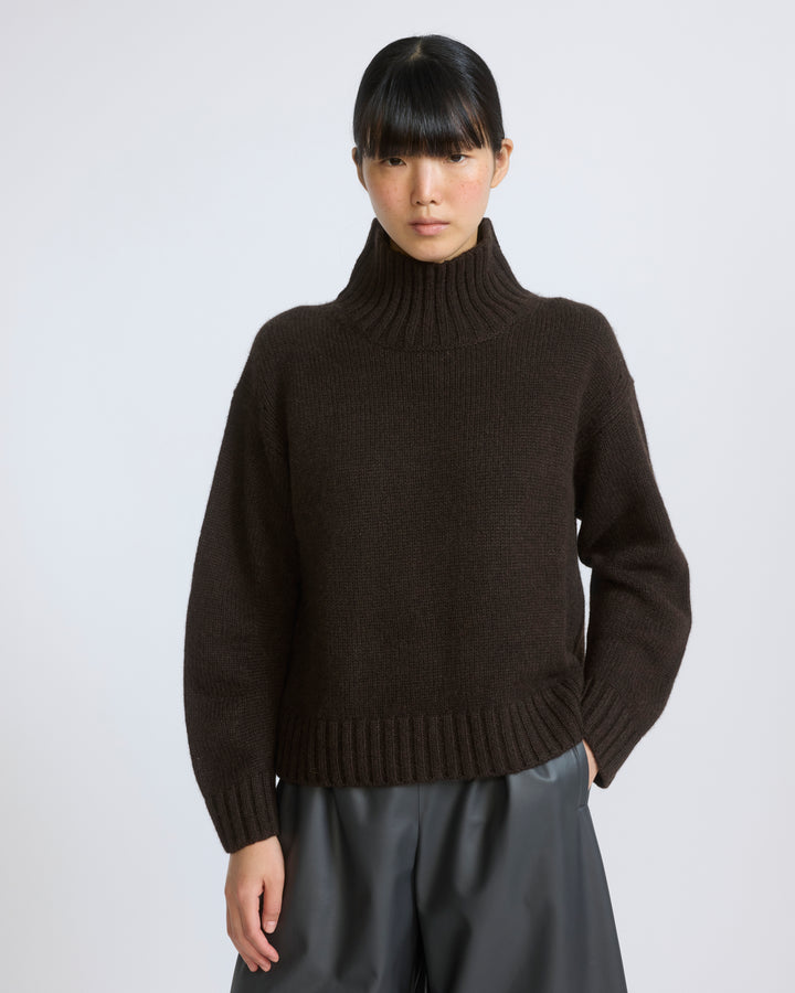 100% cashmere knit funnel neck sweater - Yves Salomon - New Fall/Winter Collection