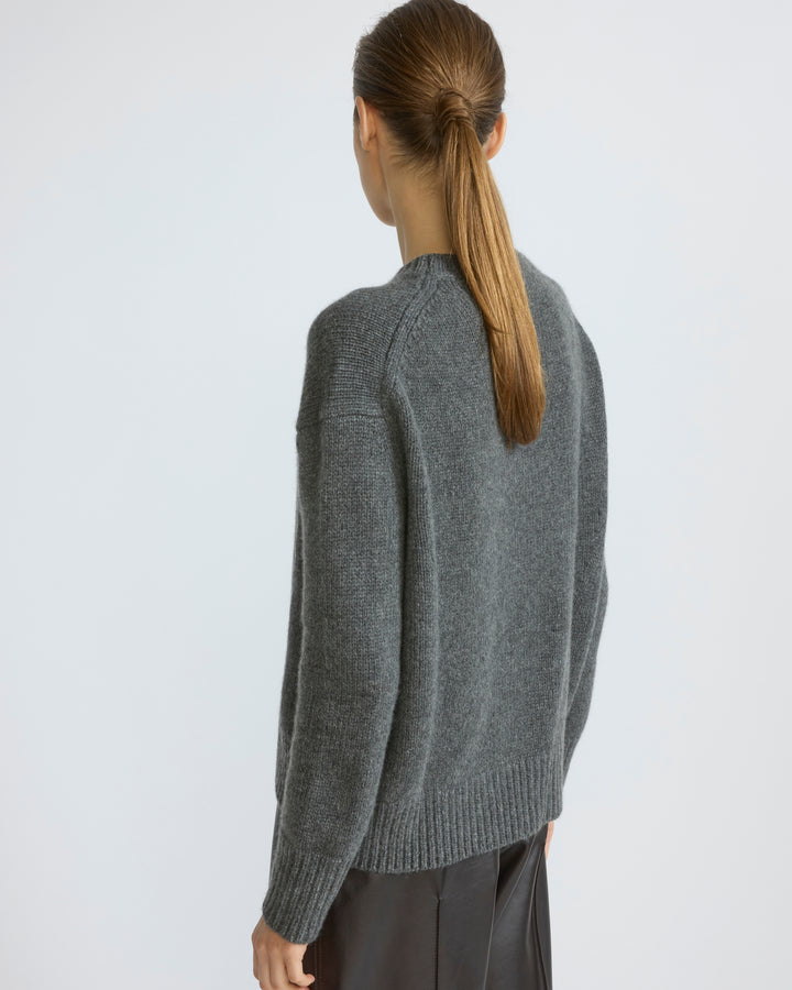 100% cashmere knit crew neck sweater - Yves Salomon - New Fall/Winter Collection