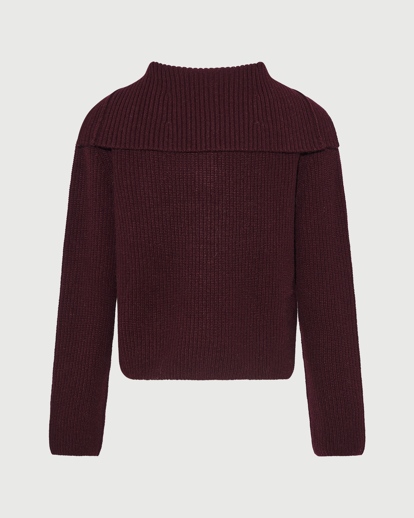 Buttoned sailor collar knit sweater - Yves Salomon - New Fall Winter Collection