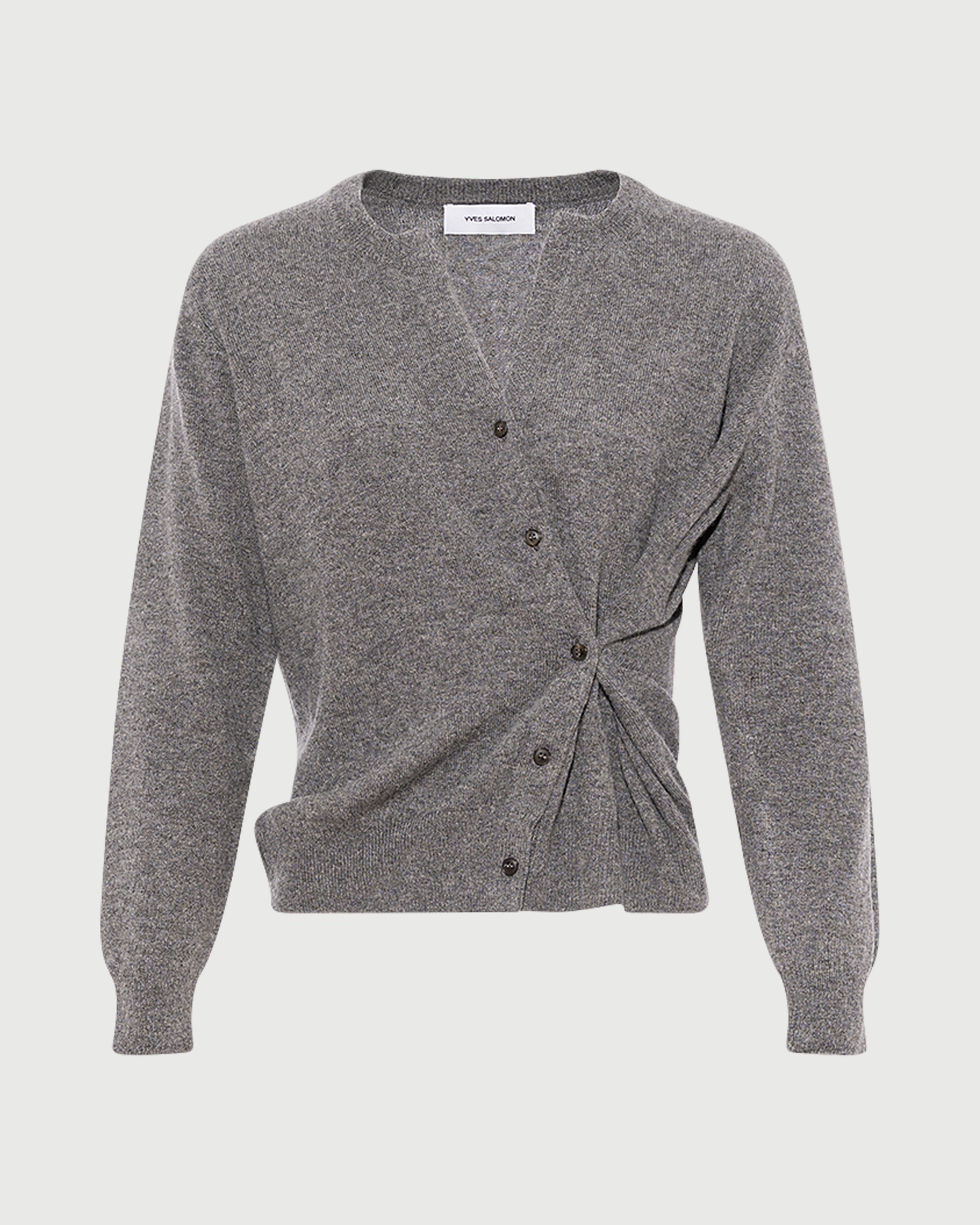 Fine cashmere knit round-neck cardigan - Yves Salomon - New Fall Winter Collection