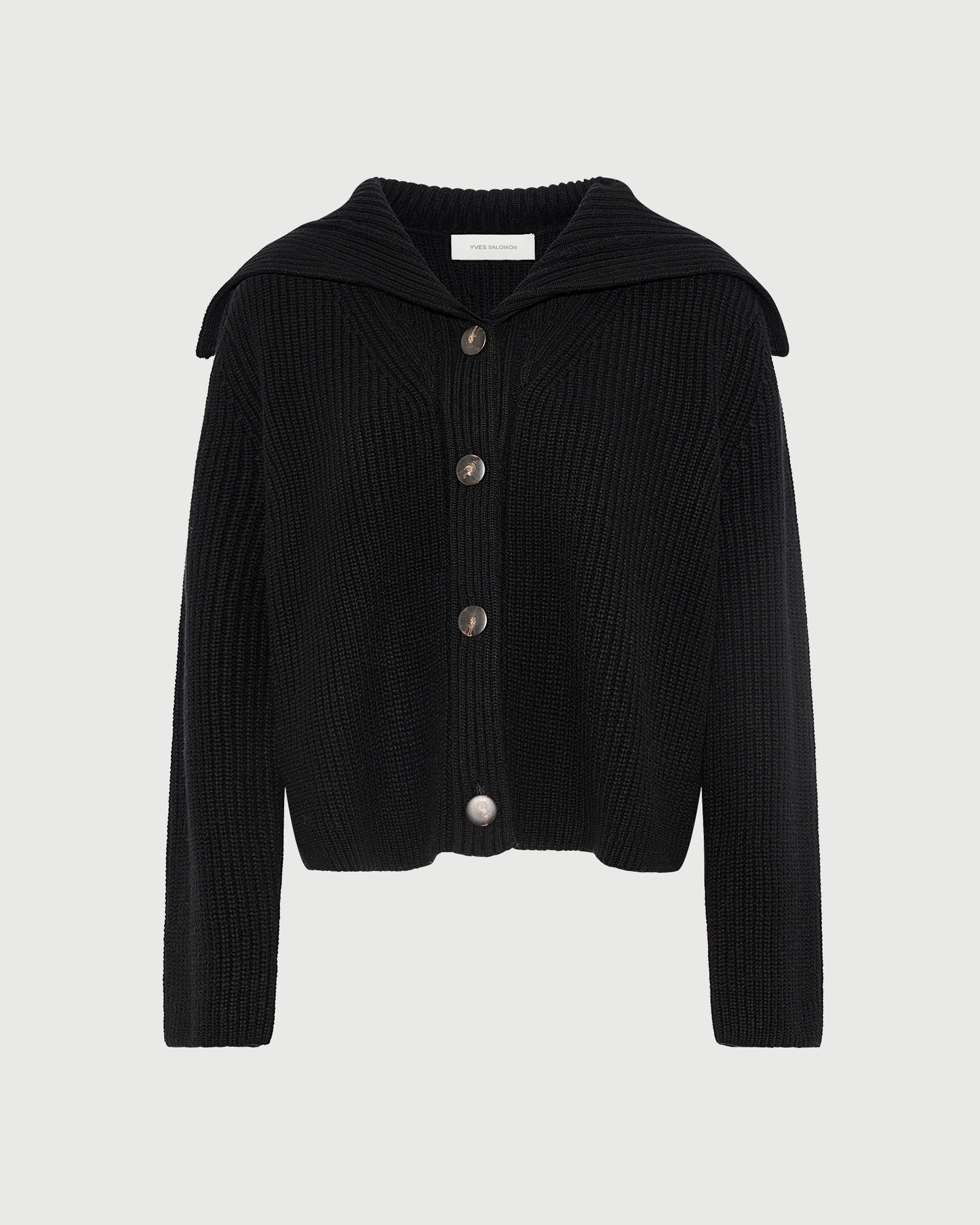 Sailor collar knit cardigan - Yves Salomon - New Fall Winter Collection