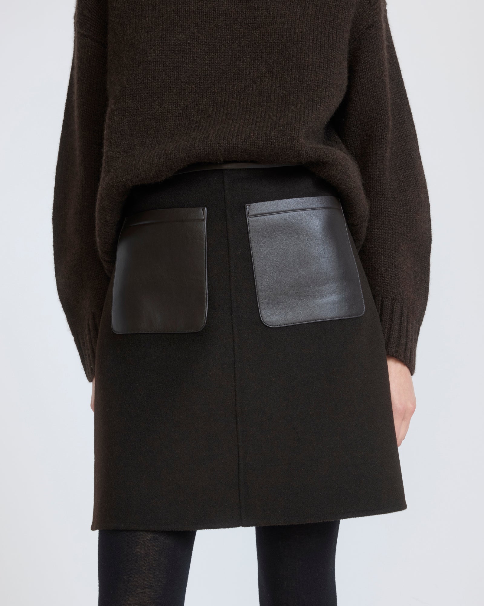 Double-sided wool and cashmere skirt - Yves Salomon - New Fall/Winter Collection