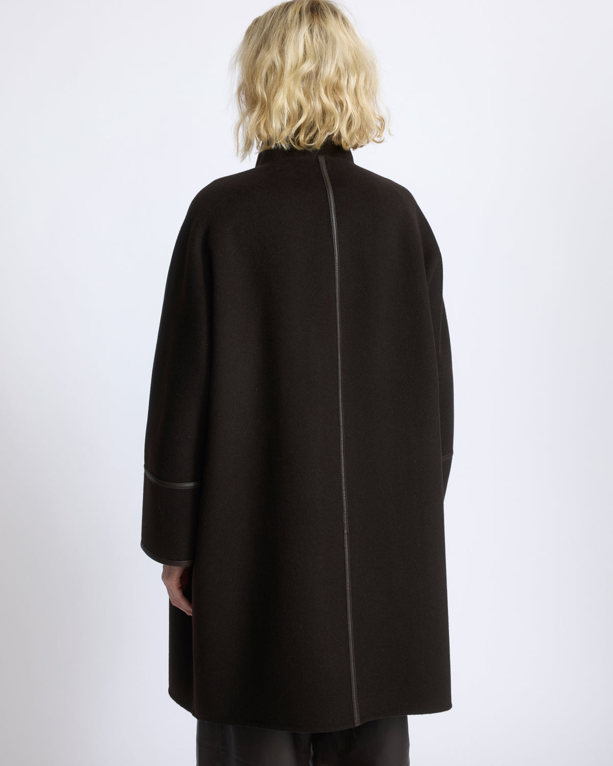 Oversized double-sided wool cashmere coat - Yves Salomon - New Fall/Winter Collection