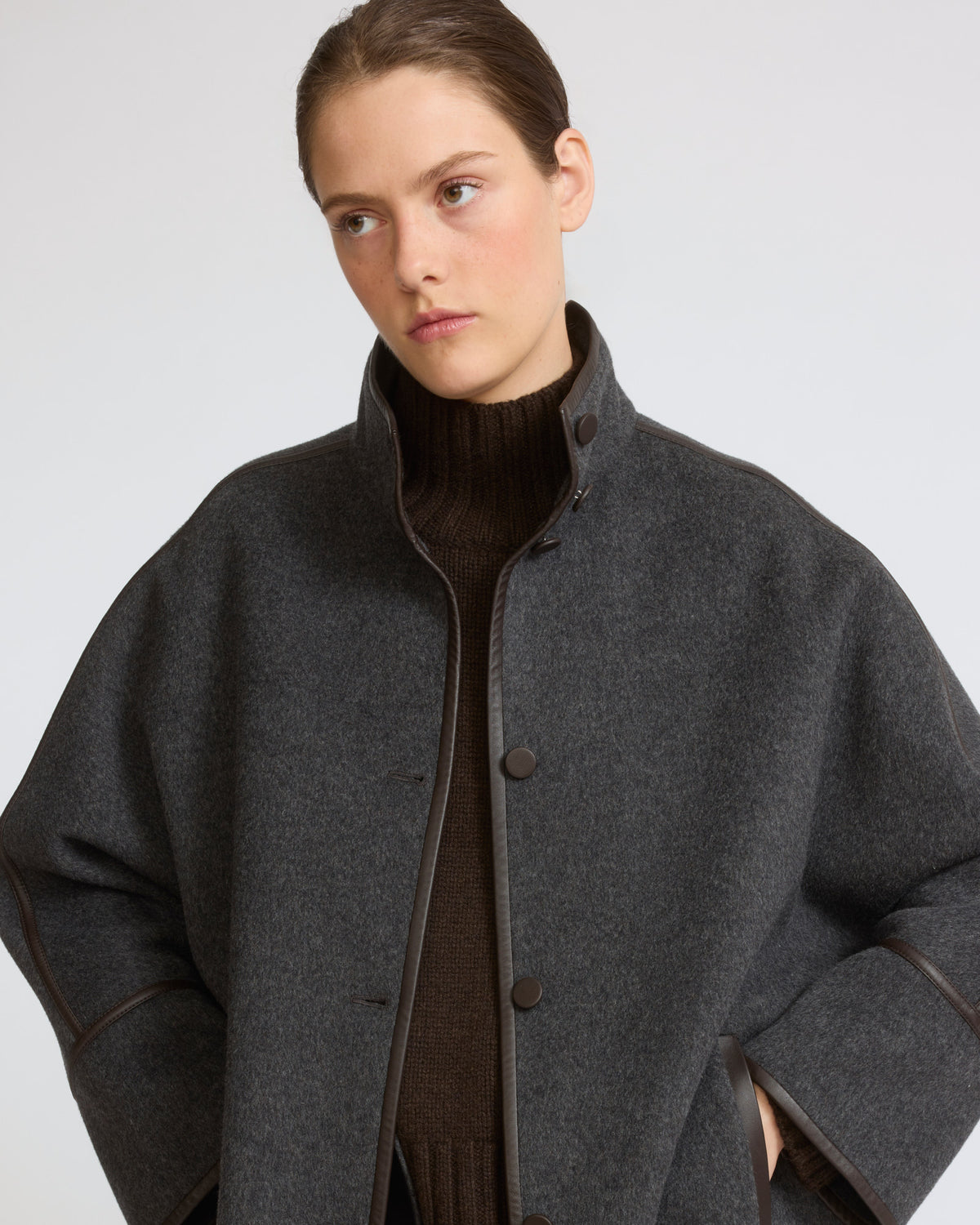 Oversized double-sided wool cashmere coat - Yves Salomon - New Fall/Winter Collection