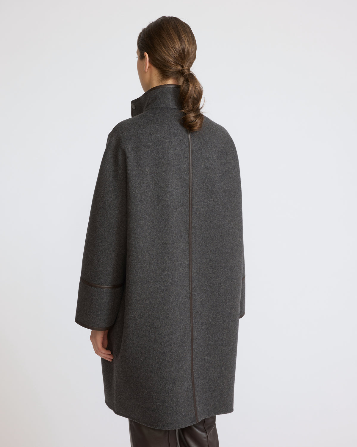 Oversized double-sided wool cashmere coat - Yves Salomon - New Fall/Winter Collection