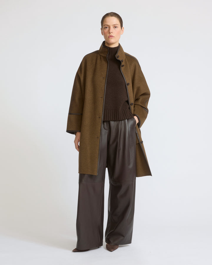 Oversized double-sided wool cashmere coat - Yves Salomon - New Fall/Winter Collection