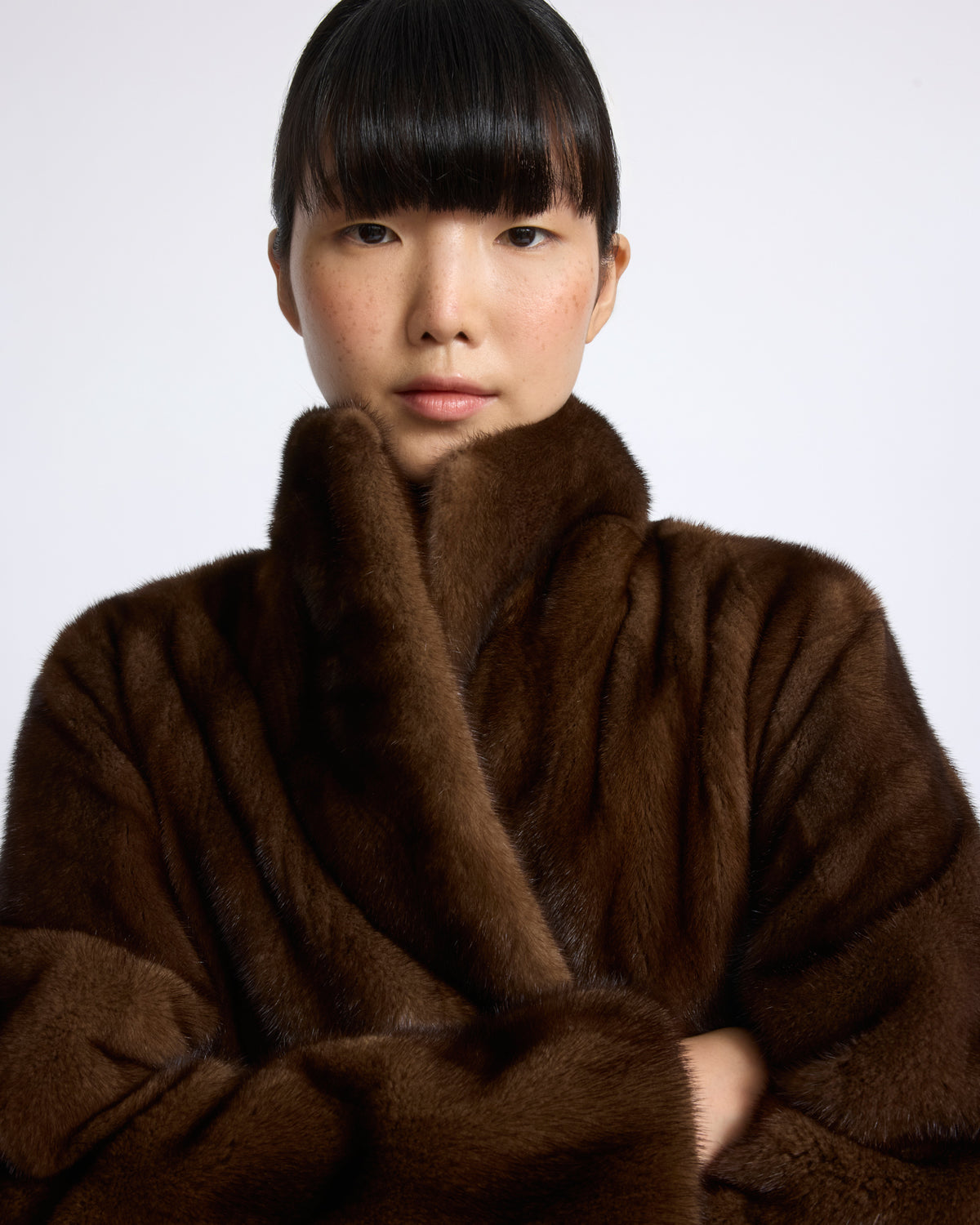 Long-haired straightened mink fur coat - Yves Salomon - New Fall/Winter Collection