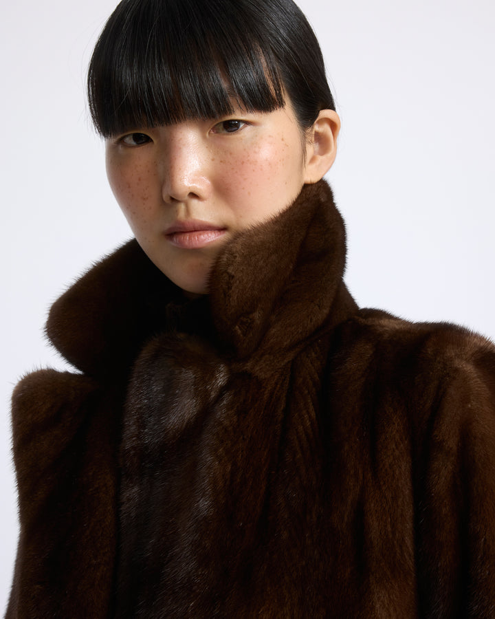Tailored long-haired mink fur jacket - Yves Salomon - New Fall/Winter Collection