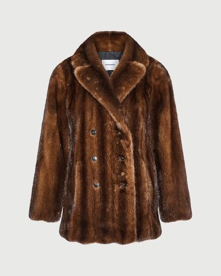 Tailored long-haired mink fur jacket