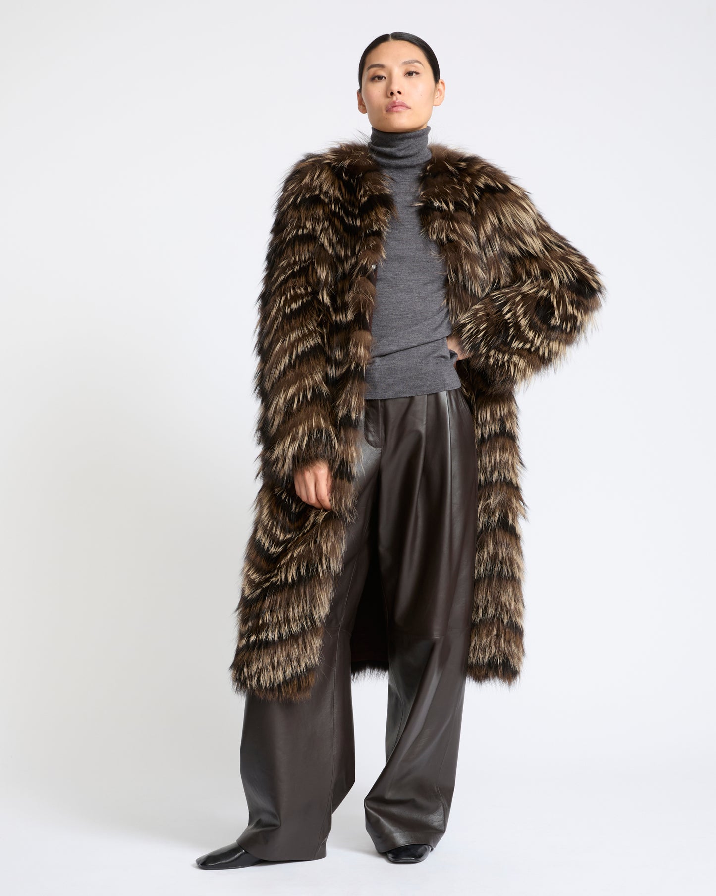 Fox fur knit coat - Yves Salomon - New Fall Winter Collection
