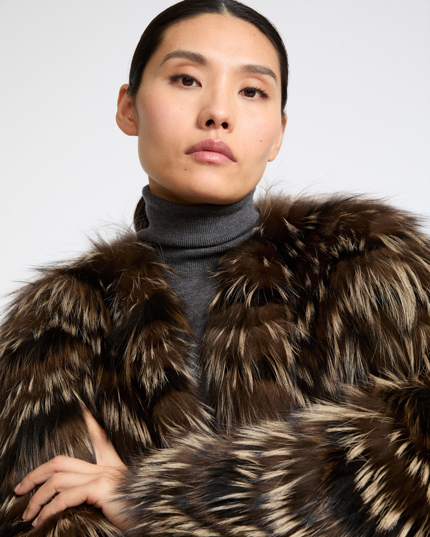 Fox fur knit coat - Yves Salomon - New Fall Winter Collection