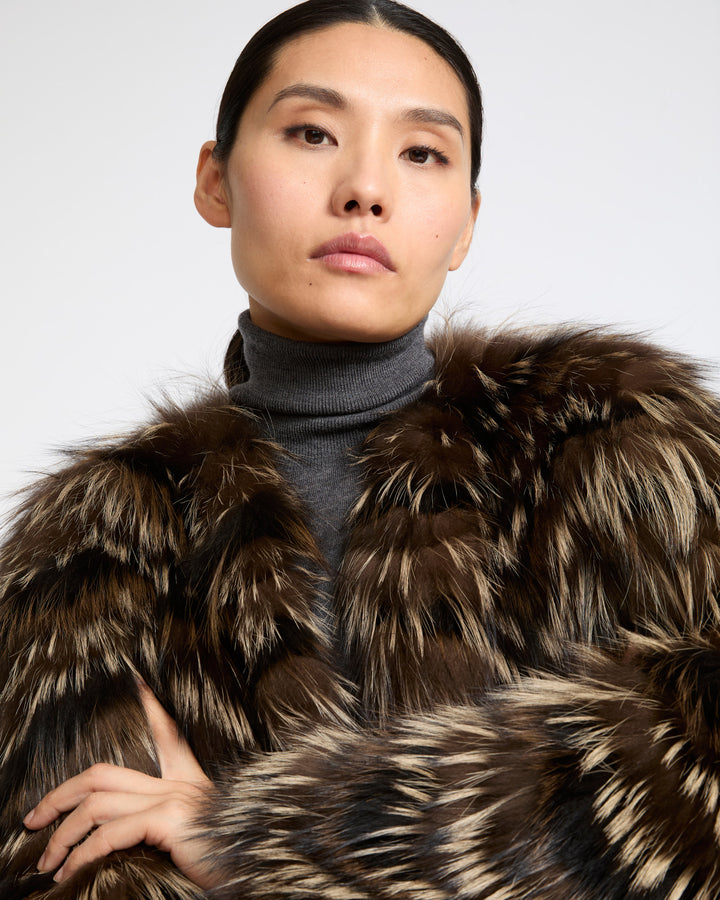 Fox fur knit coat - Yves Salomon - New Fall Winter Collection